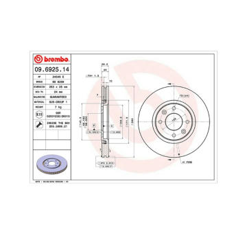 Brzdový kotouč MAGNETI MARELLI 360406040700