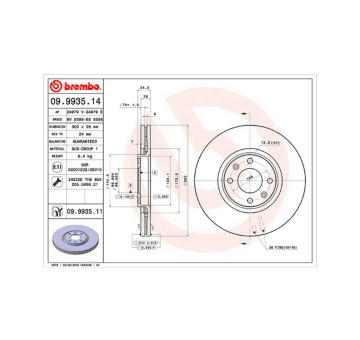 Brzdový kotouč MAGNETI MARELLI 360406041700