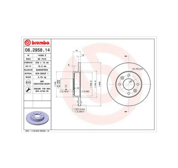 Brzdový kotouč MAGNETI MARELLI 360406042100