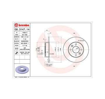Brzdový kotouč MAGNETI MARELLI 360406042200