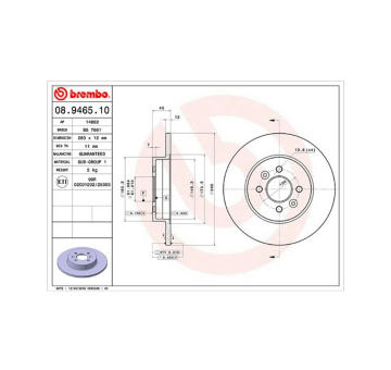 Brzdový kotouč MAGNETI MARELLI 360406044100
