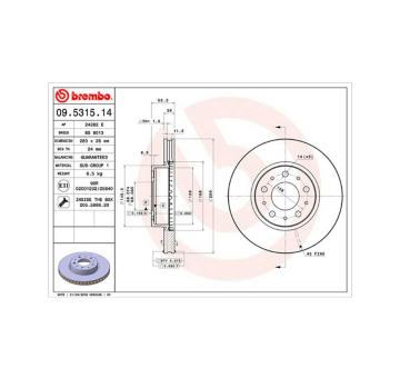 Brzdový kotouč MAGNETI MARELLI 360406051200