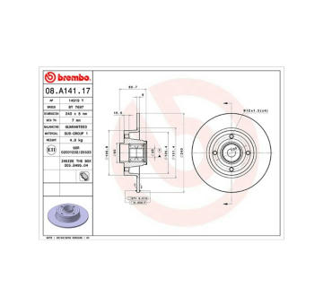 Brzdový kotouč MAGNETI MARELLI 360406060700