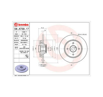 Brzdový kotouč MAGNETI MARELLI 360406105700