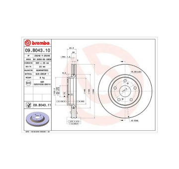 Brzdový kotouč MAGNETI MARELLI 360406109000