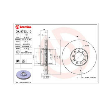 Brzdový kotouč MAGNETI MARELLI 360406109300