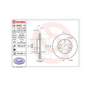 Brzdový kotouč MAGNETI MARELLI 360406110300