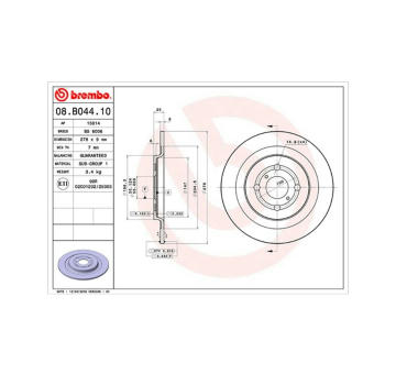 Brzdový kotouč MAGNETI MARELLI 360406111000