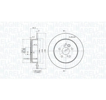 Brzdový kotouč MAGNETI MARELLI 360406111800