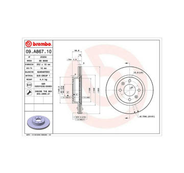 Brzdový kotouč MAGNETI MARELLI 360406112000