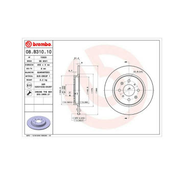 Brzdový kotouč MAGNETI MARELLI 360406117500