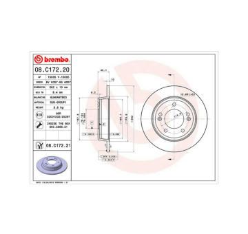 Brzdový kotouč MAGNETI MARELLI 360406121600