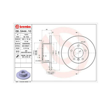 Brzdový kotouč MAGNETI MARELLI 360406124200