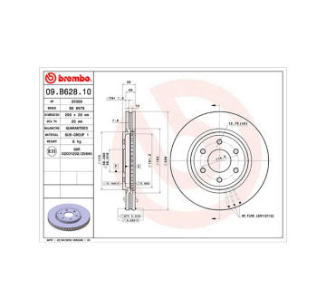 Brzdový kotouč MAGNETI MARELLI 360406126100