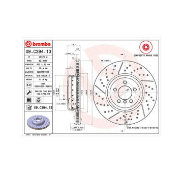 Brzdový kotouč MAGNETI MARELLI 360406130104