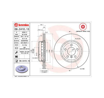 Brzdový kotouč MAGNETI MARELLI 360406131404