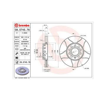 Brzdový kotouč MAGNETI MARELLI 360406001305