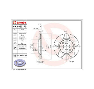 Brzdový kotouč MAGNETI MARELLI 360406018705