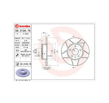 Brzdový kotouč MAGNETI MARELLI 360406021105