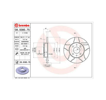Brzdový kotouč MAGNETI MARELLI 360406021605