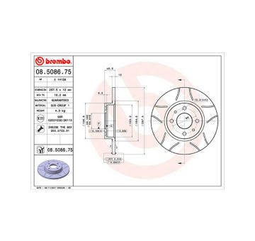 Brzdový kotouč MAGNETI MARELLI 360406021805
