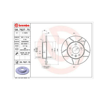 Brzdový kotouč MAGNETI MARELLI 360406039005