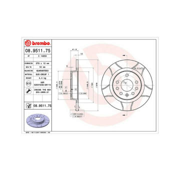 Brzdový kotouč MAGNETI MARELLI 360406040005
