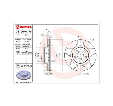 Brzdový kotouč MAGNETI MARELLI 360406045405