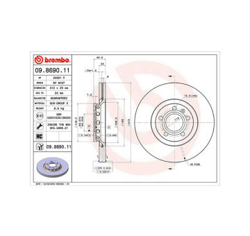Brzdový kotouč MAGNETI MARELLI 360406001601