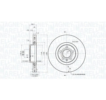 Brzdový kotouč MAGNETI MARELLI 360406002401