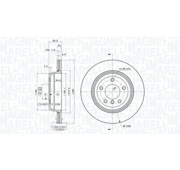 Brzdový kotouč MAGNETI MARELLI 360406003901