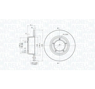 Brzdový kotouč MAGNETI MARELLI 360406013901