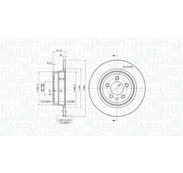 Brzdový kotouč MAGNETI MARELLI 360406014701
