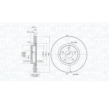 Brzdový kotouč MAGNETI MARELLI 360406026401