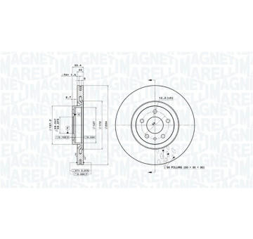 Brzdový kotouč MAGNETI MARELLI 360406028901
