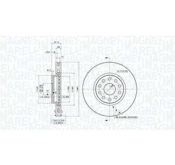 Brzdový kotouč MAGNETI MARELLI 360406029201