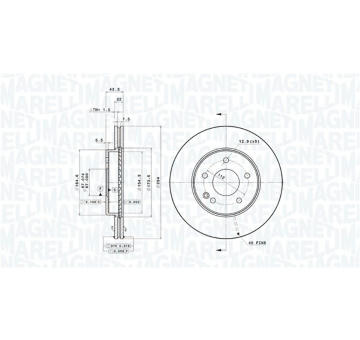 Brzdový kotouč MAGNETI MARELLI 360406031301