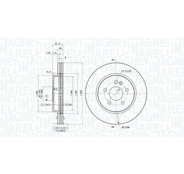Brzdový kotouč MAGNETI MARELLI 360406033601