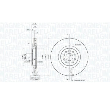 Brzdový kotouč MAGNETI MARELLI 360406041201