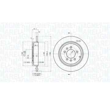 Brzdový kotouč MAGNETI MARELLI 360406041301