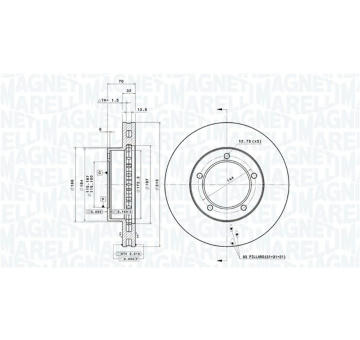 Brzdový kotouč MAGNETI MARELLI 360406046701
