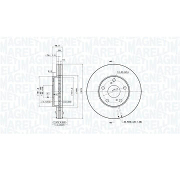 Brzdový kotouč MAGNETI MARELLI 360406047101