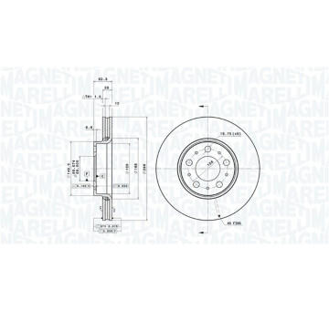 Brzdový kotouč MAGNETI MARELLI 360406052101