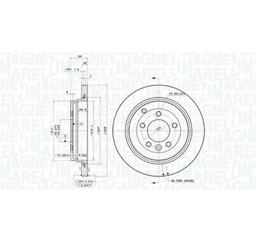 Brzdový kotouč MAGNETI MARELLI 360406054801