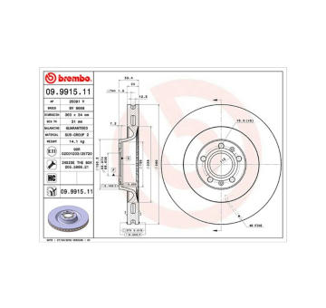 Brzdový kotouč MAGNETI MARELLI 360406059501