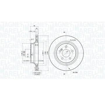 Brzdový kotouč MAGNETI MARELLI 360406071601