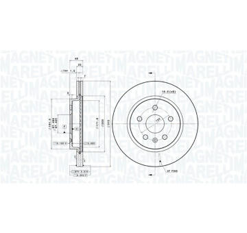 Brzdový kotouč MAGNETI MARELLI 360406080901