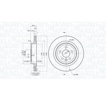 Brzdový kotouč MAGNETI MARELLI 360406081201