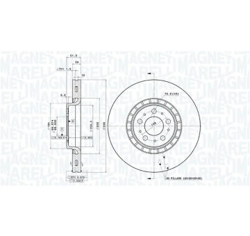 Brzdový kotouč MAGNETI MARELLI 360406085801