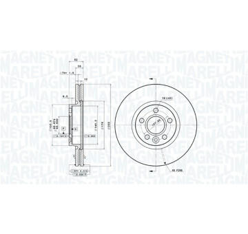 Brzdový kotouč MAGNETI MARELLI 360406087601
